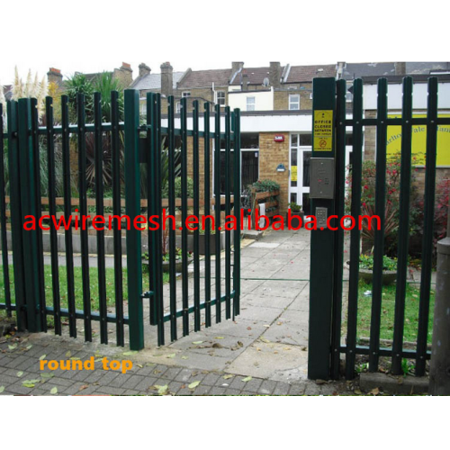 Pre-hot dipped galvanized powder coated palisade fence